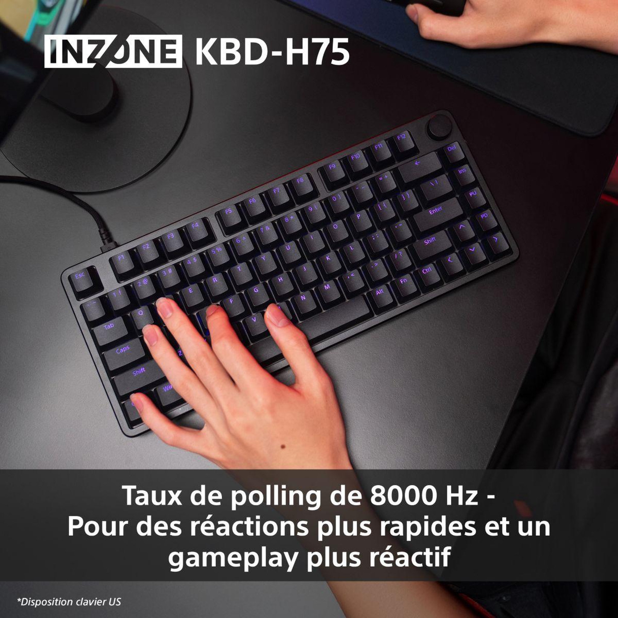 Voir la diapositive 5 : SONY Clavier gamer inzone kbd-h75