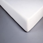 Home collection Protège matelas polycoton 20/80. Coloris disponibles : Blanc