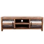 Voir la diapositive 2 : VIDAXL Meuble TV bois massif d'acacia 120 x 35 x 40 cm