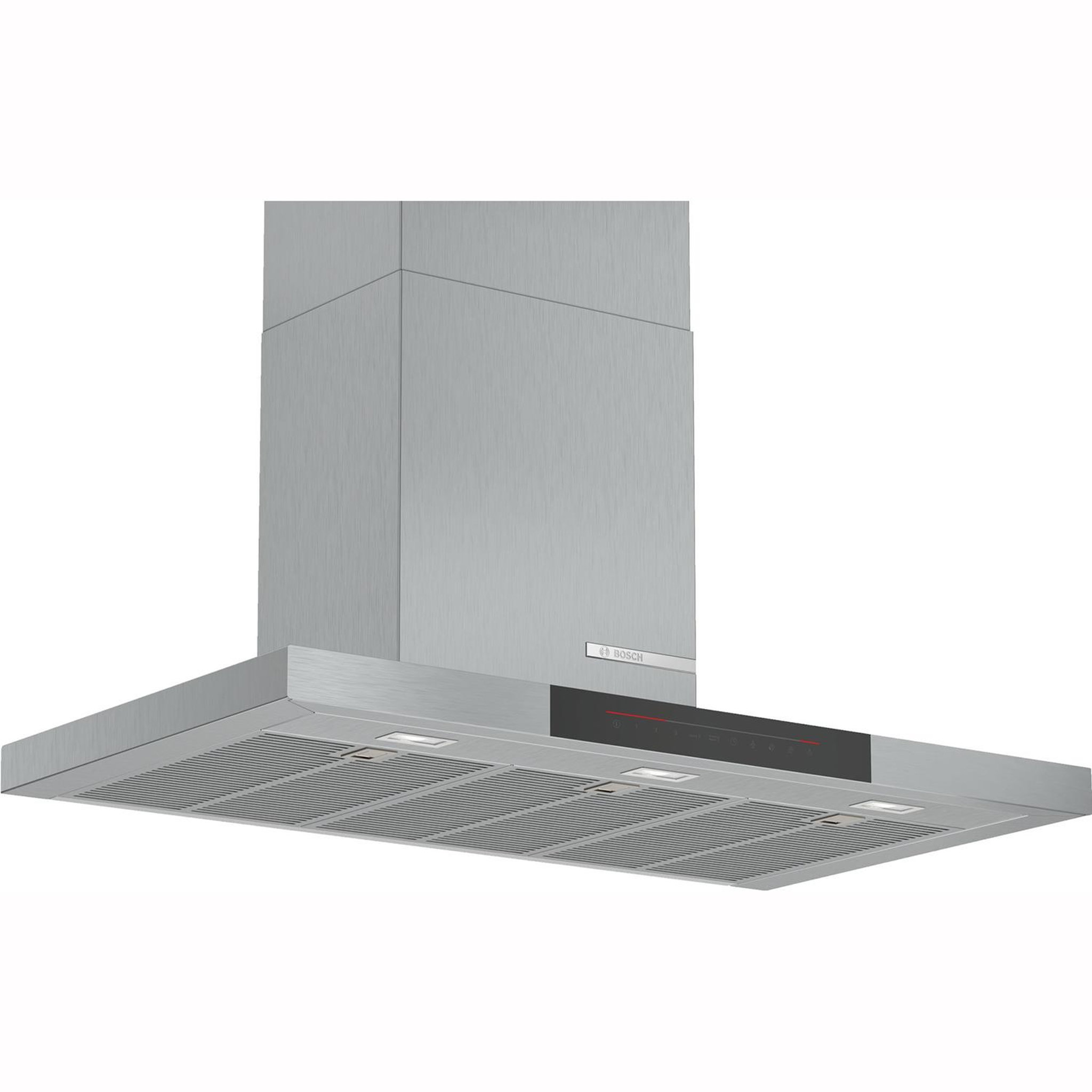 Voir la diapositive 1 : BOSCH Hotte décorative murale 90cm 55db 843m3/h inox - dwb98jq50