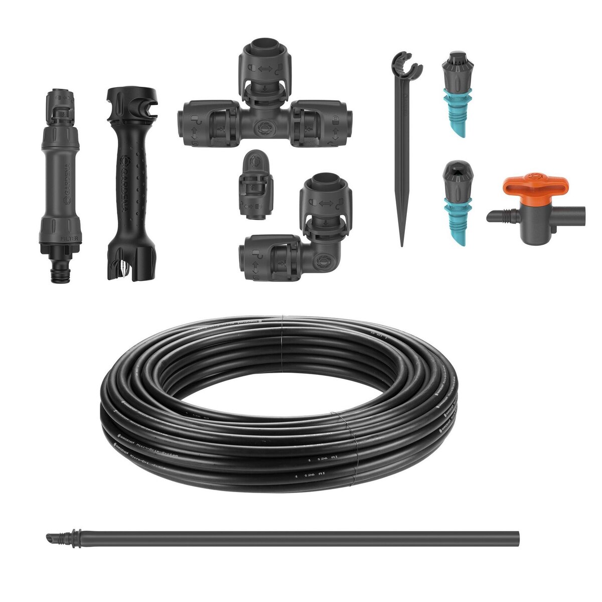 GARDENA Kit d'arrosage goutte à goutte pour Potager - 60m² - READY 2 USE