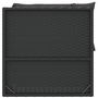 Voir la diapositive 5 : VIDAXL Salon de jardin 3 pcs avec coussins Noir Resine tressee