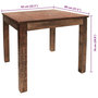 Voir la diapositive 6 : VIDAXL Table a manger bois de recuperation melange 82x80x76 cm