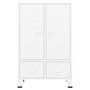 Voir la diapositive 3 : VIDAXL Garde-robe industrielle Blanc 67x35x107 cm Acier