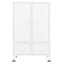Voir la diapositive 3 : VIDAXL Garde-robe industrielle Blanc 67x35x107 cm Acier