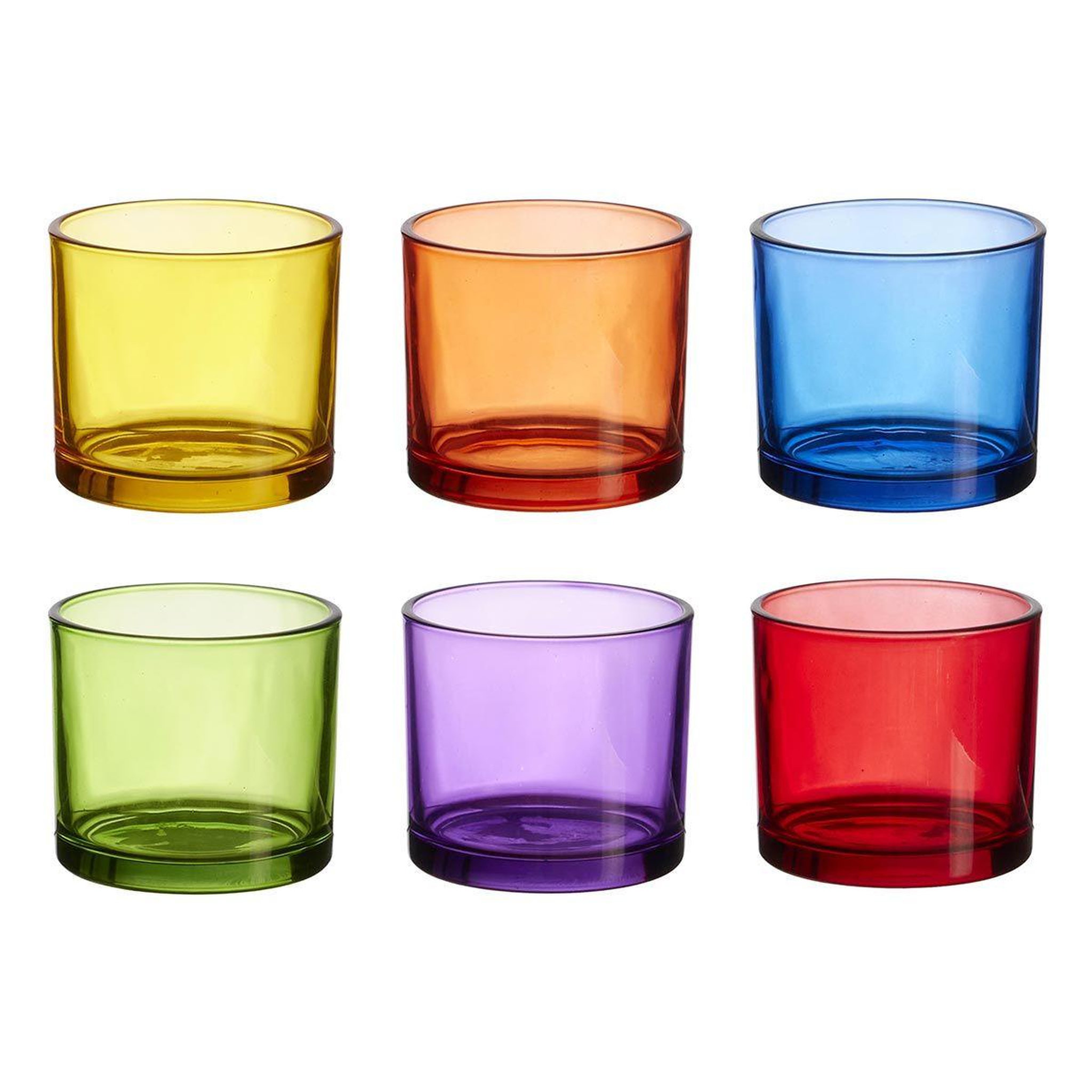 The Home Deco Factory Lot de 6 verres  bain de soleil  16cl multicolore