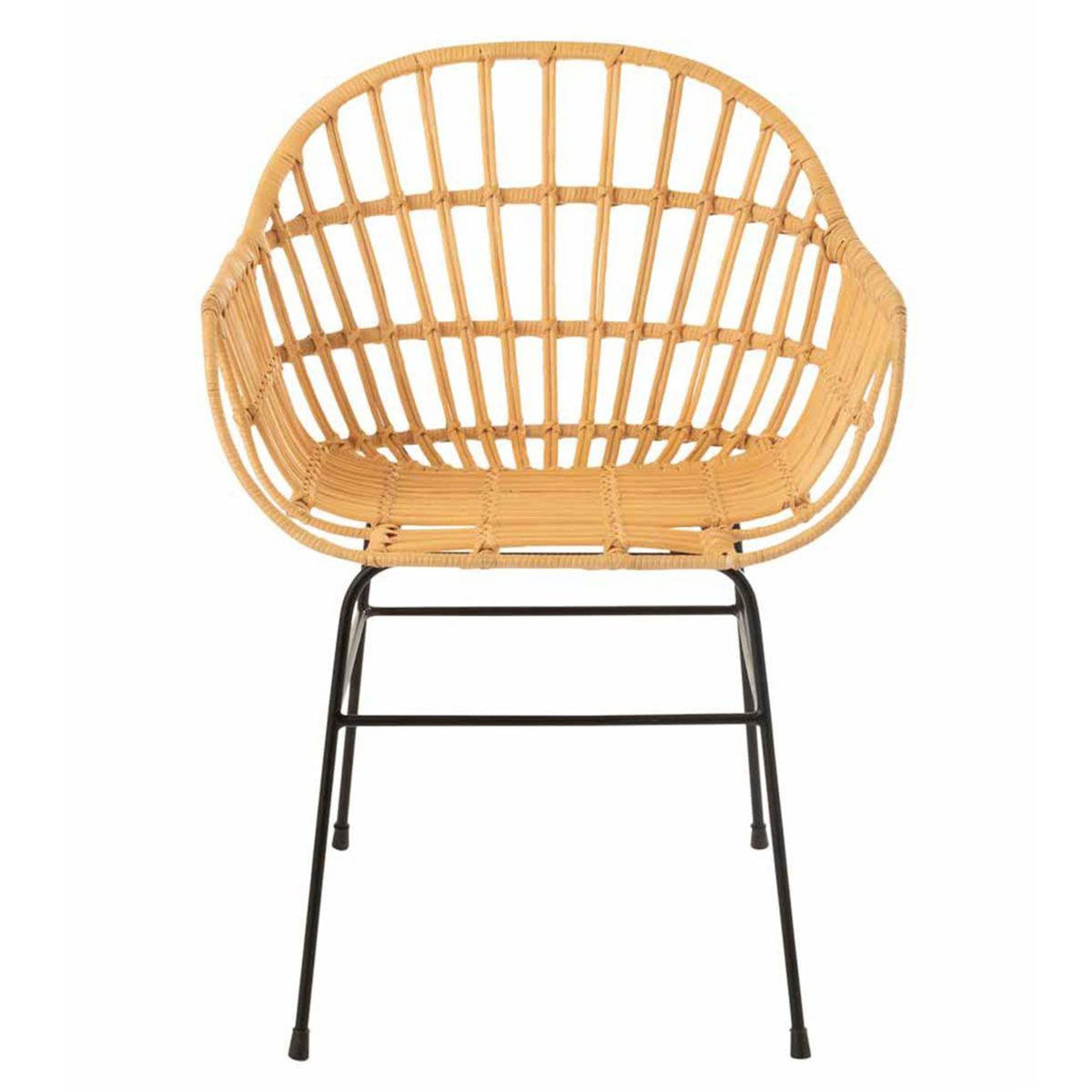 Paris Prix Chaise Design en Rotin  Keni  80cm Naturel