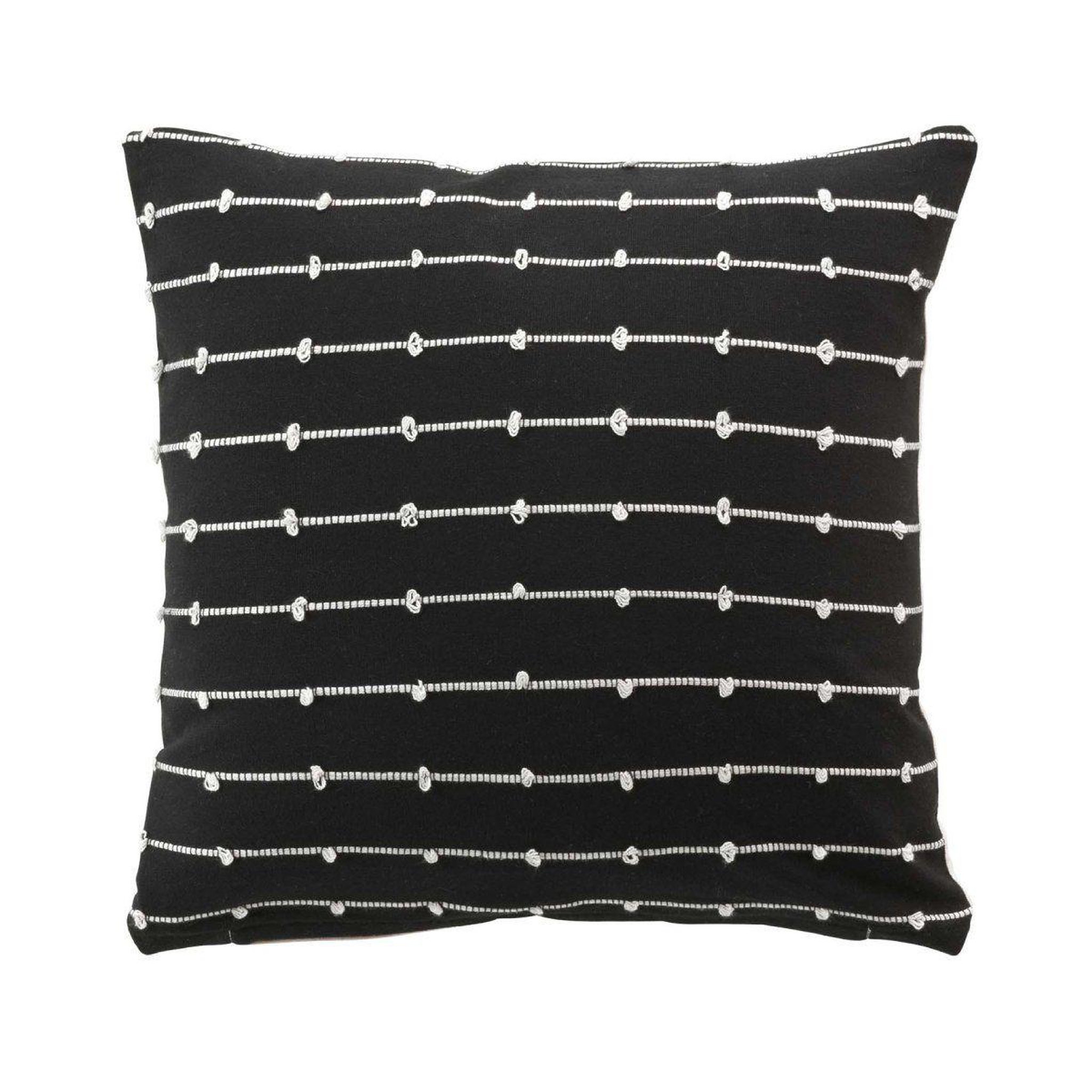 Douceur d'Intérieur Coussin déco  linechic  45x45cm noir