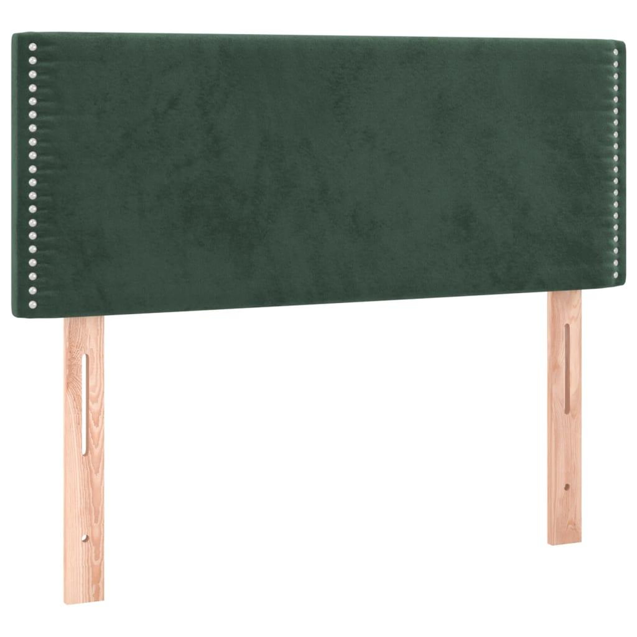 Voir la diapositive 4 : VIDAXL Tete de lit a LED Vert fonce 80x5x78/88 cm Velours