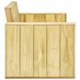 Voir la diapositive 5 : VIDAXL Salon de jardin 3 pcs Bois de pin impregne