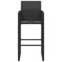 Voir la diapositive 5 : VIDAXL Tabourets de bar de jardin lot de 2 noir resine tressee