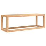 VIDAXL Porte-serviette 60x20x20 cm Bois massif de noyer