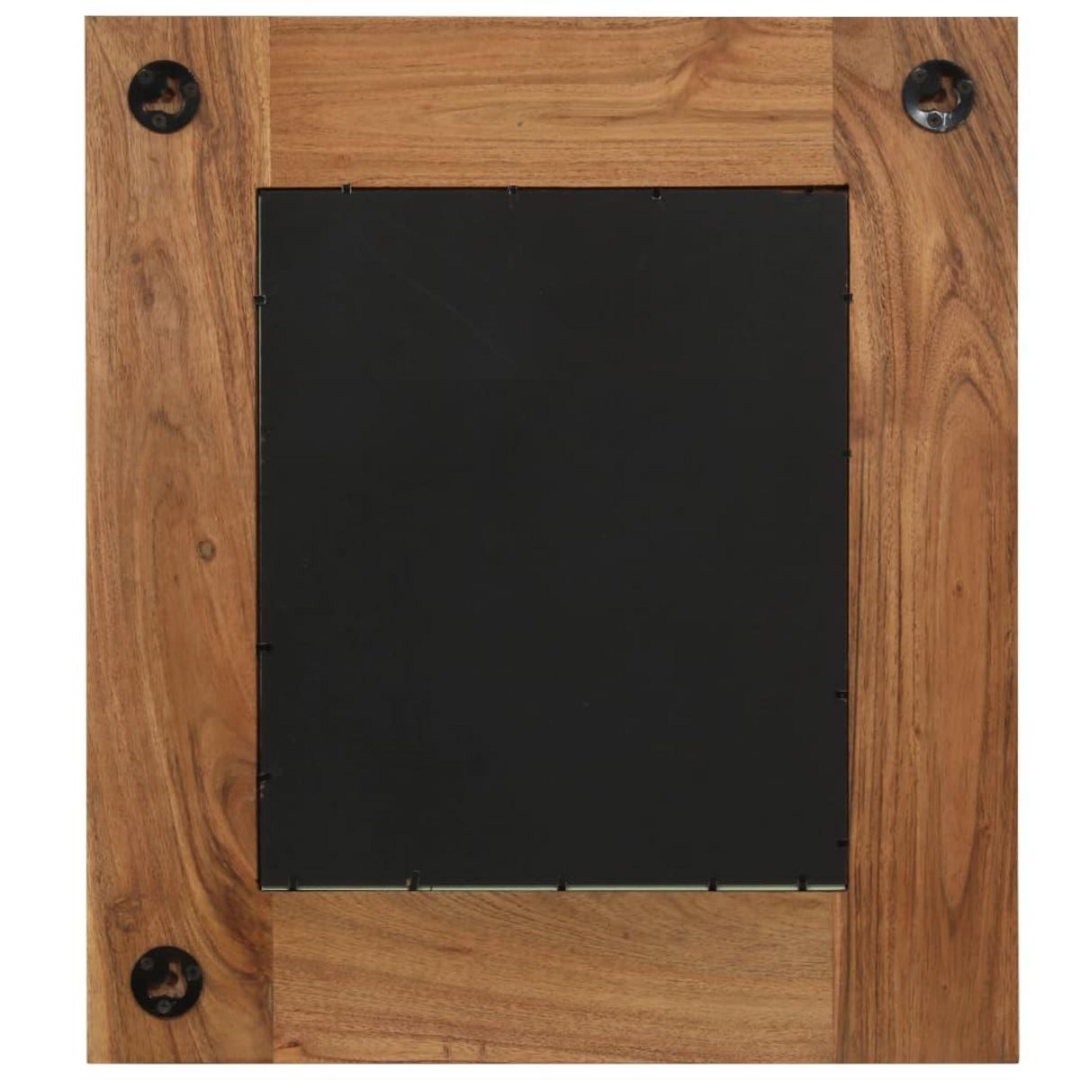 VIDAXL Miroir Bois d'acacia massif 50 x 50 cm