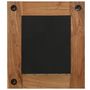 Voir la diapositive 5 : VIDAXL Miroir Bois d'acacia massif 50 x 50 cm