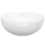 Voir la diapositive 4 : VIDAXL Lavabo blanc 44x17 cm ceramique rond