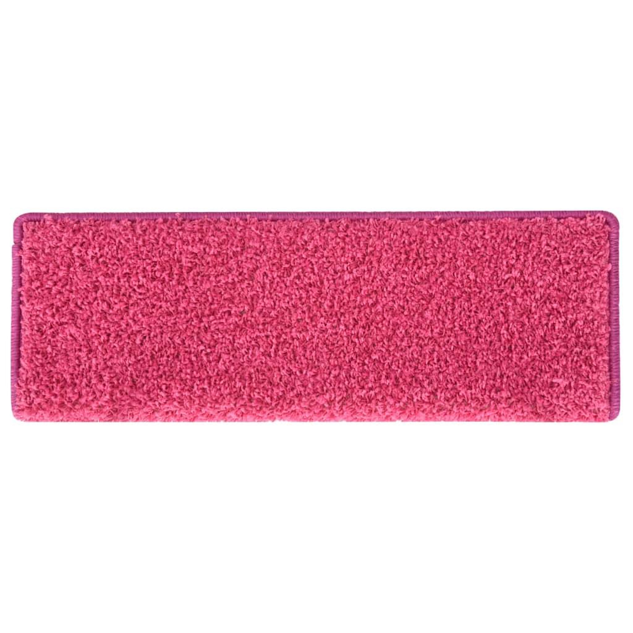 Voir la diapositive 4 : VIDAXL Tapis d'escalier 15 pcs 65x21x4 cm Rose