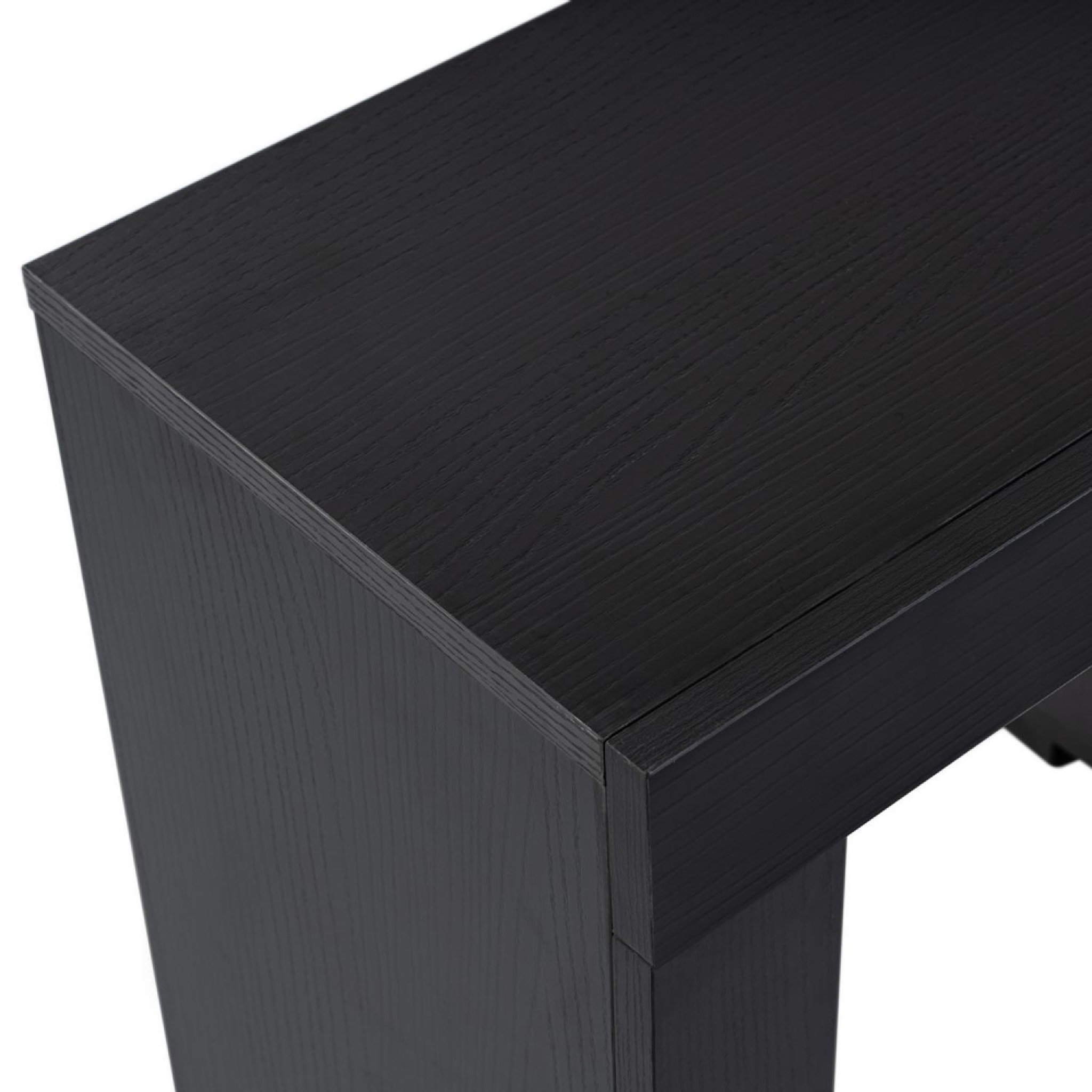 Voir la diapositive 5 : CONCEPT USINE Meuble tv avec placards bois noir 180cm basi