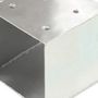 Voir la diapositive 5 : VIDAXL Connecteur de poteau Forme en T Metal galvanise 71x71 mm