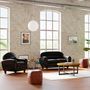 Voir la diapositive 5 : Rendez vous déco Fauteuil noir en croute de cuir enduite - Club