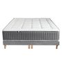 Voir la diapositive 5 : IDLITERIE Ensemble Matelas Ressort 7 zones H.28cm + Sommier + couette + oreillers Fabriqué en France MAX