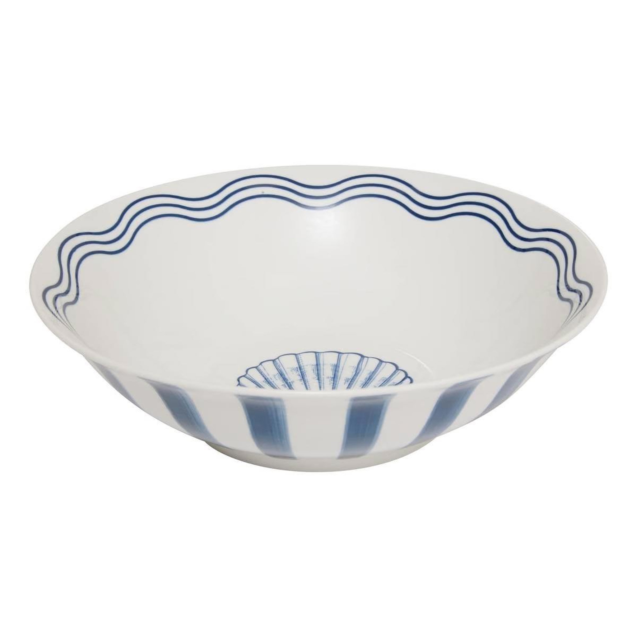 SECRET DE GOURMET Saladier en porcelaine  océania  26cm bleu