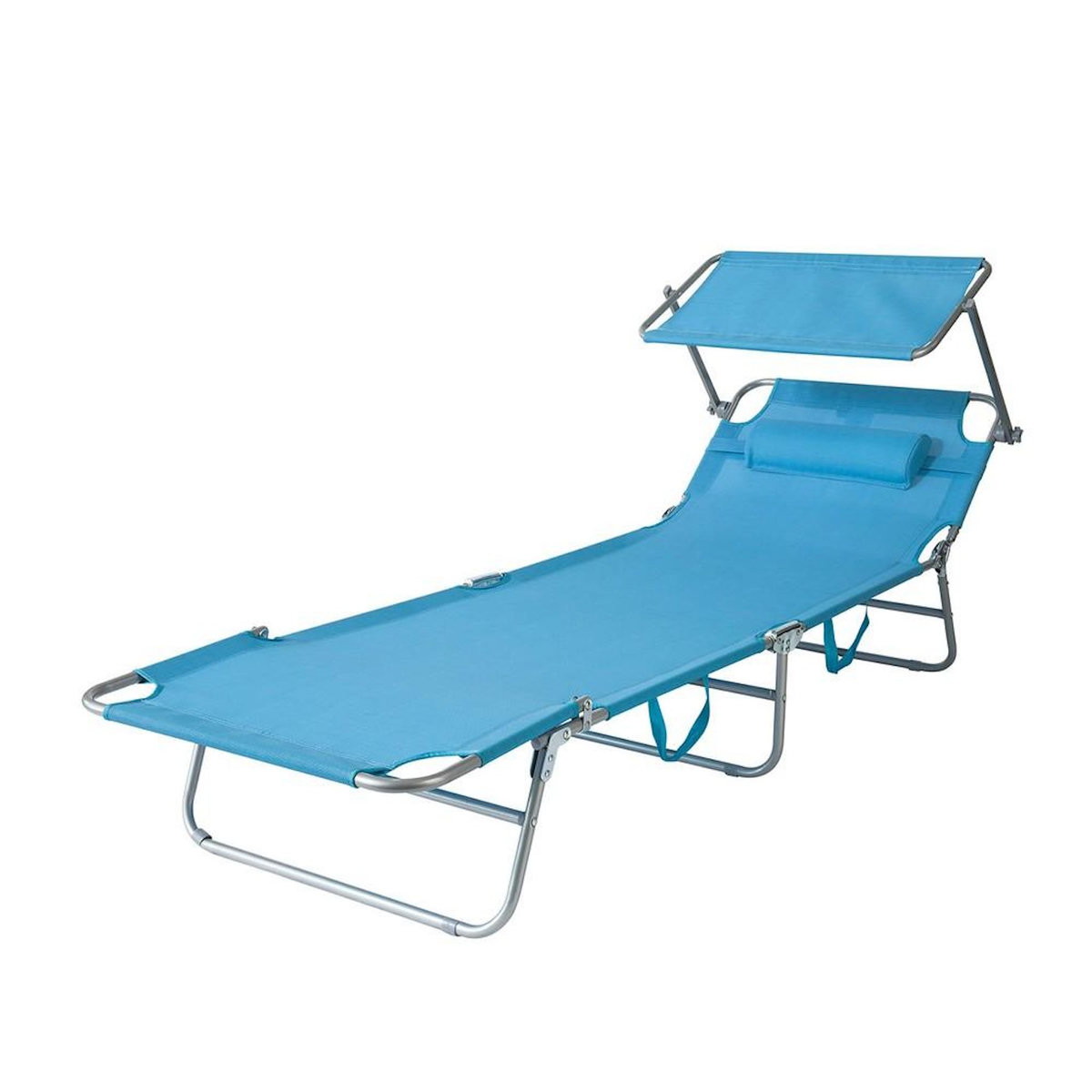 SOBUY SoBuy - Chaise Longue Réglable Pare-Soleil - Fonctionnel - OGS48