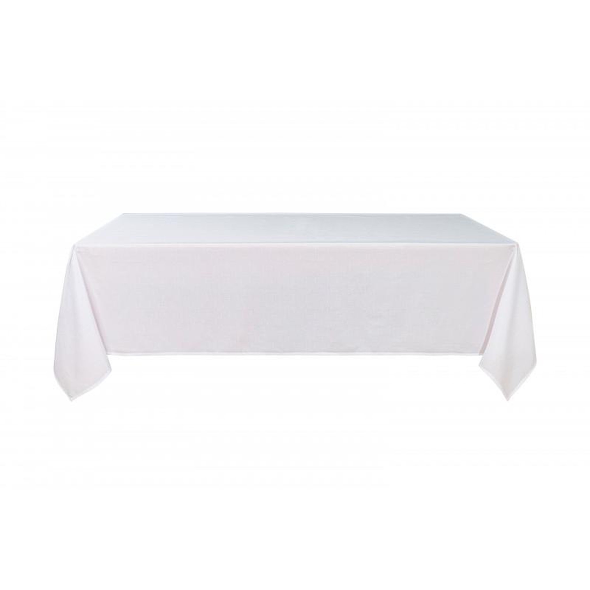 Voir la diapositive 6 : UNIVERS DECOR Nappe antitache unie blanche rectangulaire 145 x 240 cm - blanc -