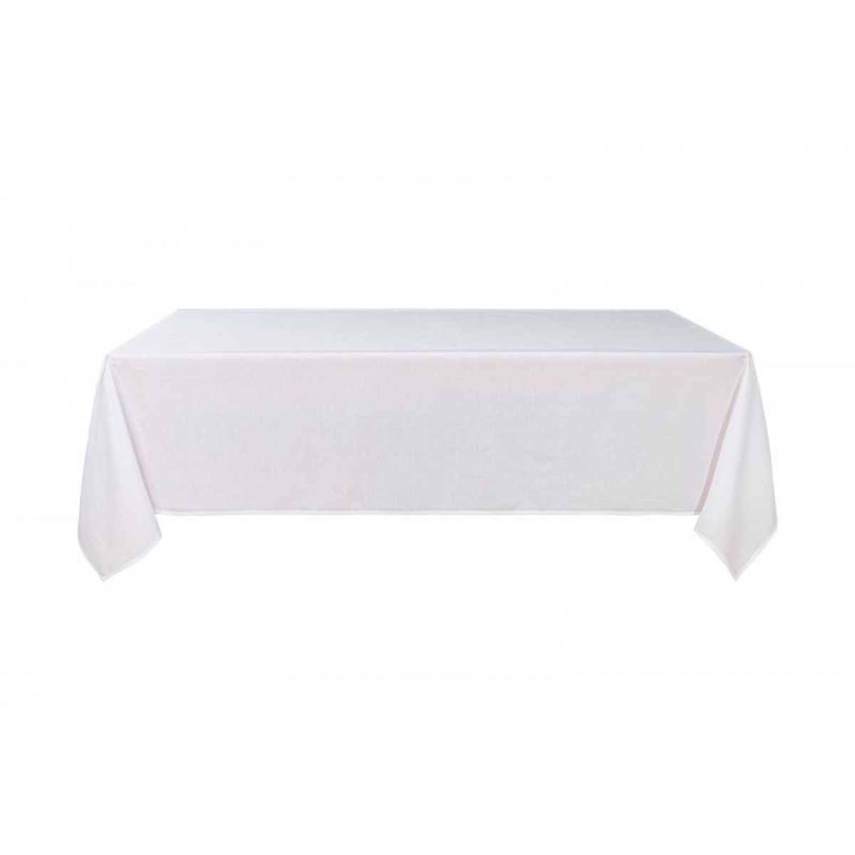 UNIVERS DECOR Nappe antitache unie Blanche rectangulaire 145 x 240 cm
