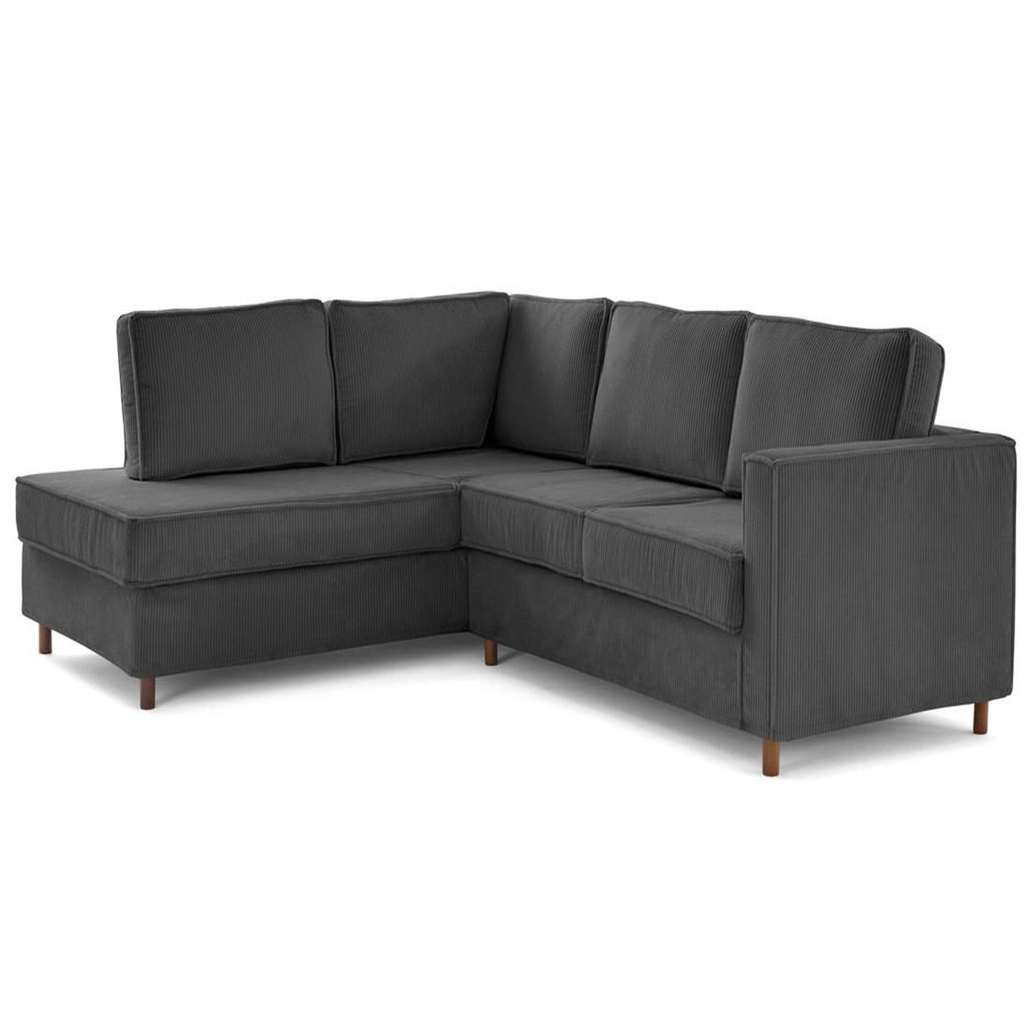 Voir la diapositive 4 : LISA DESIGN Jake - canapé déhoussable d'angle gauche 5 places en velours côtelé