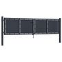 Voir la diapositive 2 : VIDAXL Portail de jardin Acier 300 x 100 cm Anthracite