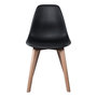 Voir la diapositive 5 : Paris Prix Lot de 4 Chaises Scandinave  Atun  86cm Noir