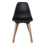 Voir la diapositive 5 : Paris Prix Lot de 4 Chaises Scandinave  Atun  86cm Noir