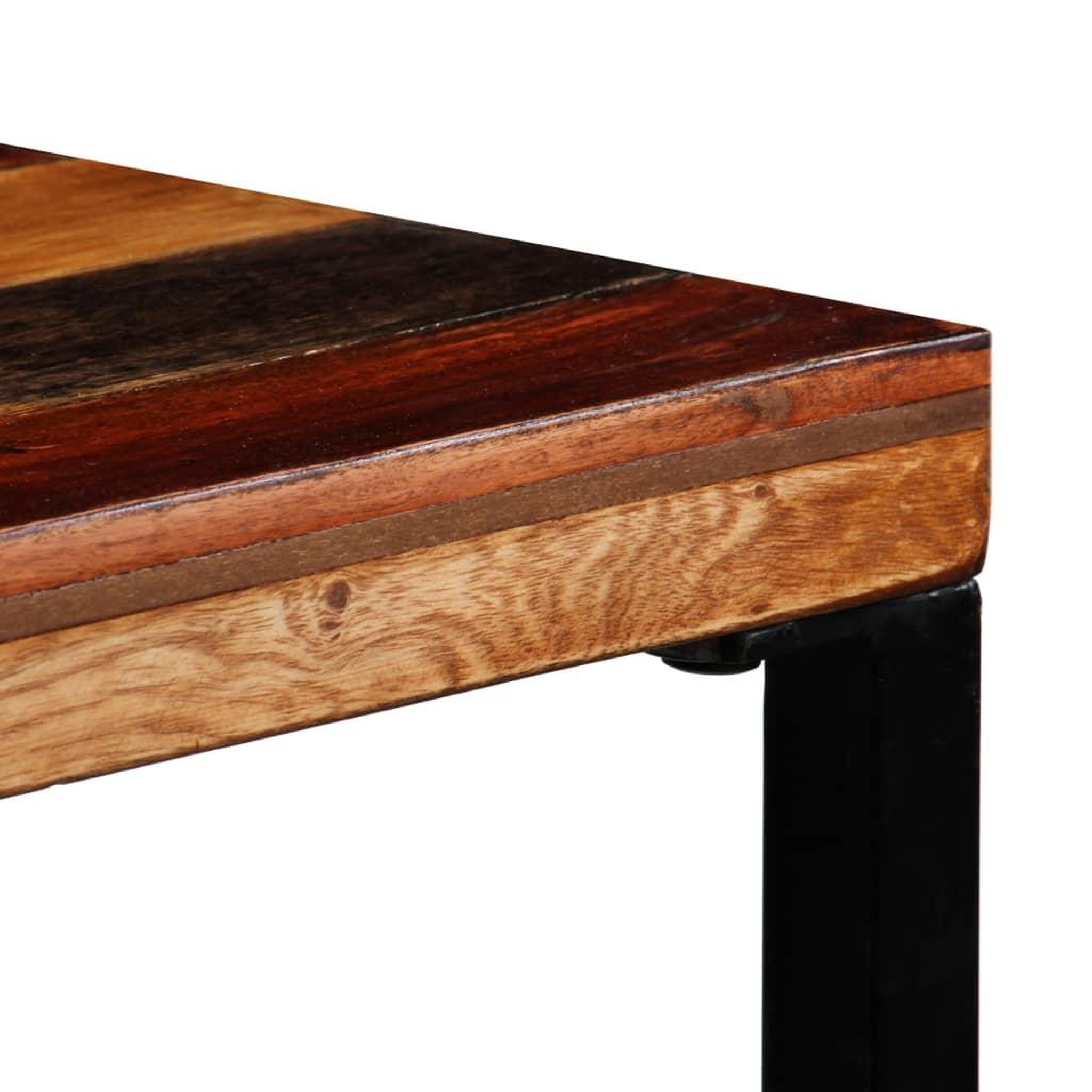 Voir la diapositive 5 : VIDAXL Table de bar Bois de recuperation massif 70x70x106 cm