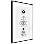 Paris Prix Affiche Murale Encadrée  Intuition. Coloris disponibles : Jaune, Noir