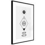 Paris Prix Affiche Murale Encadrée  Intuition. Coloris disponibles : Noir, Jaune