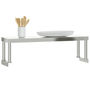 Voir la diapositive 4 : VIDAXL Etagere de table de travail 110x30x35 cm inox