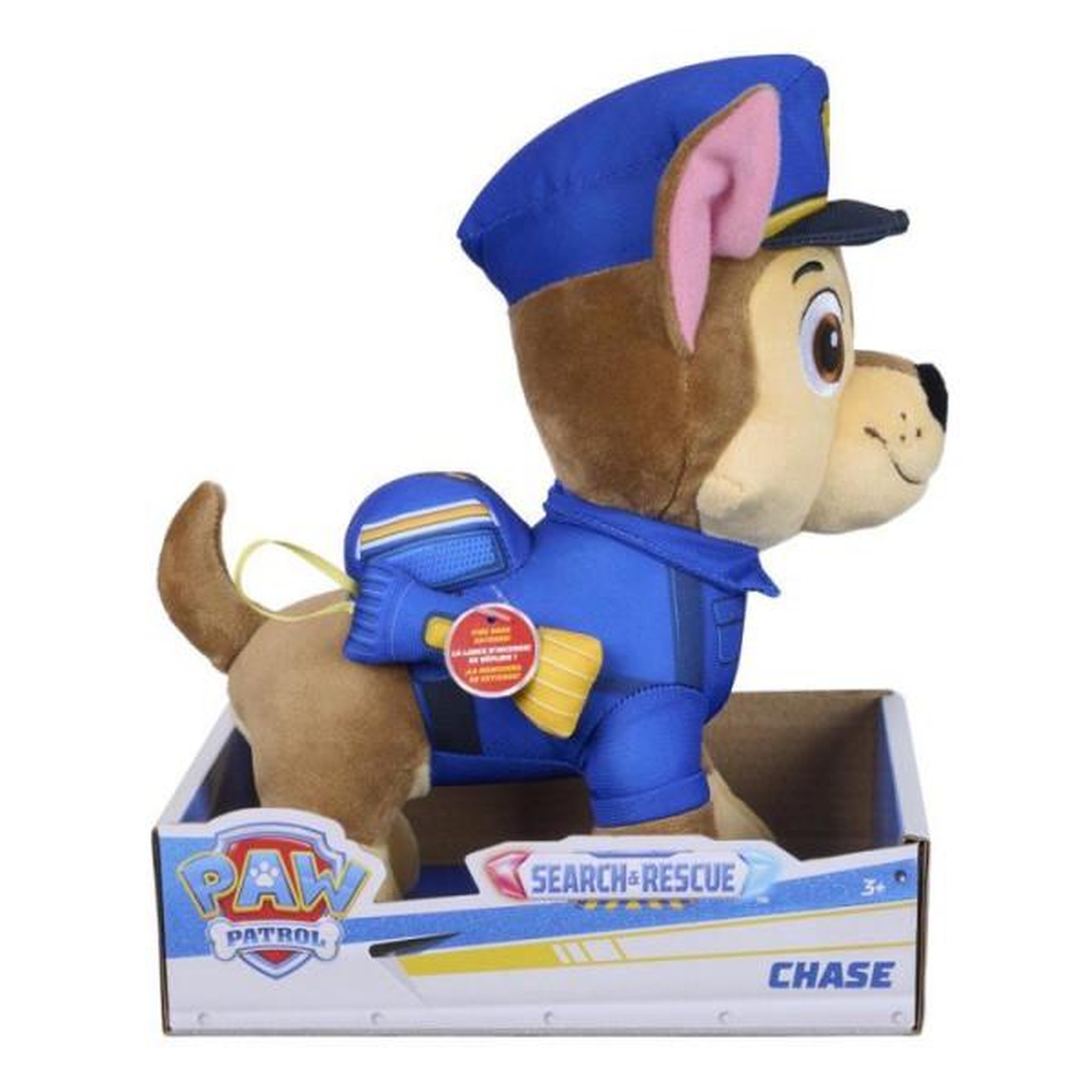 Spin Master Peluche - Chase - 25cm - Search & Rescue - La Pat'Patrouille