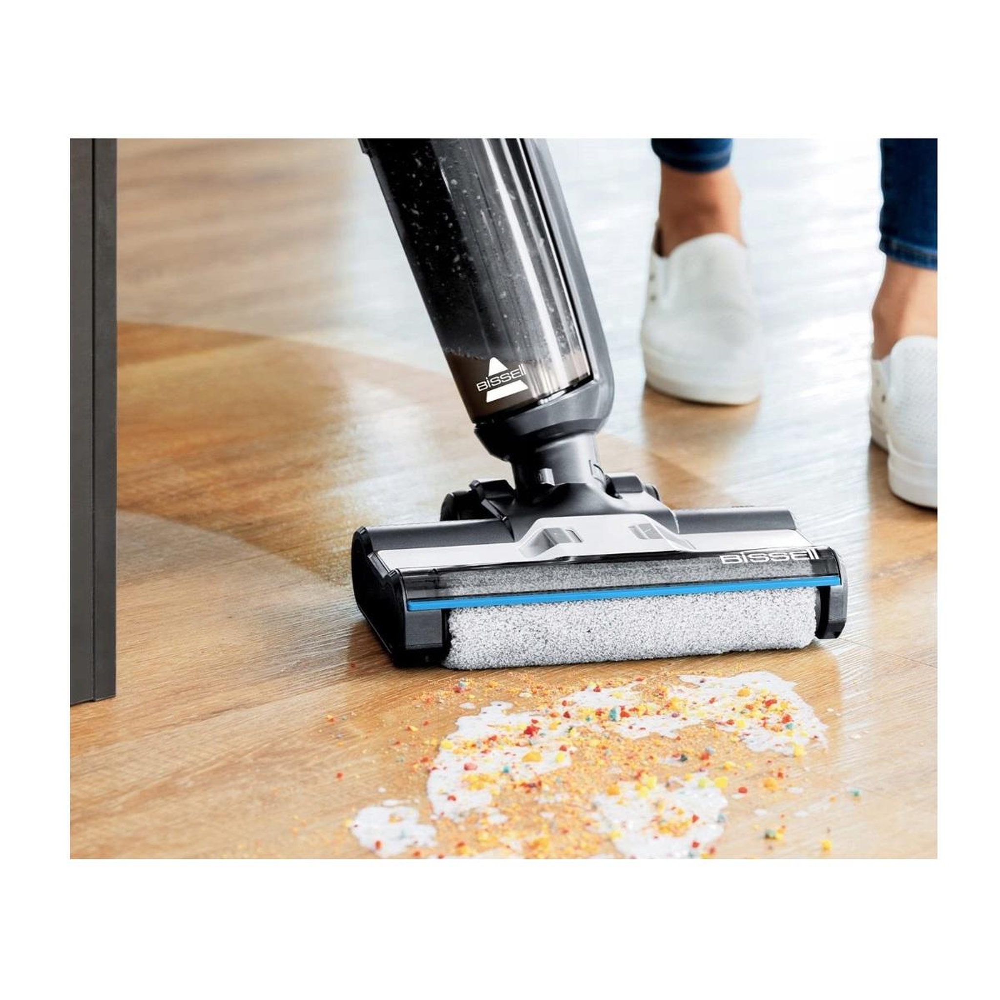 Voir la diapositive 3 : BISSELL Aspirateur laveur sans fil 22.2v gris - 3598N