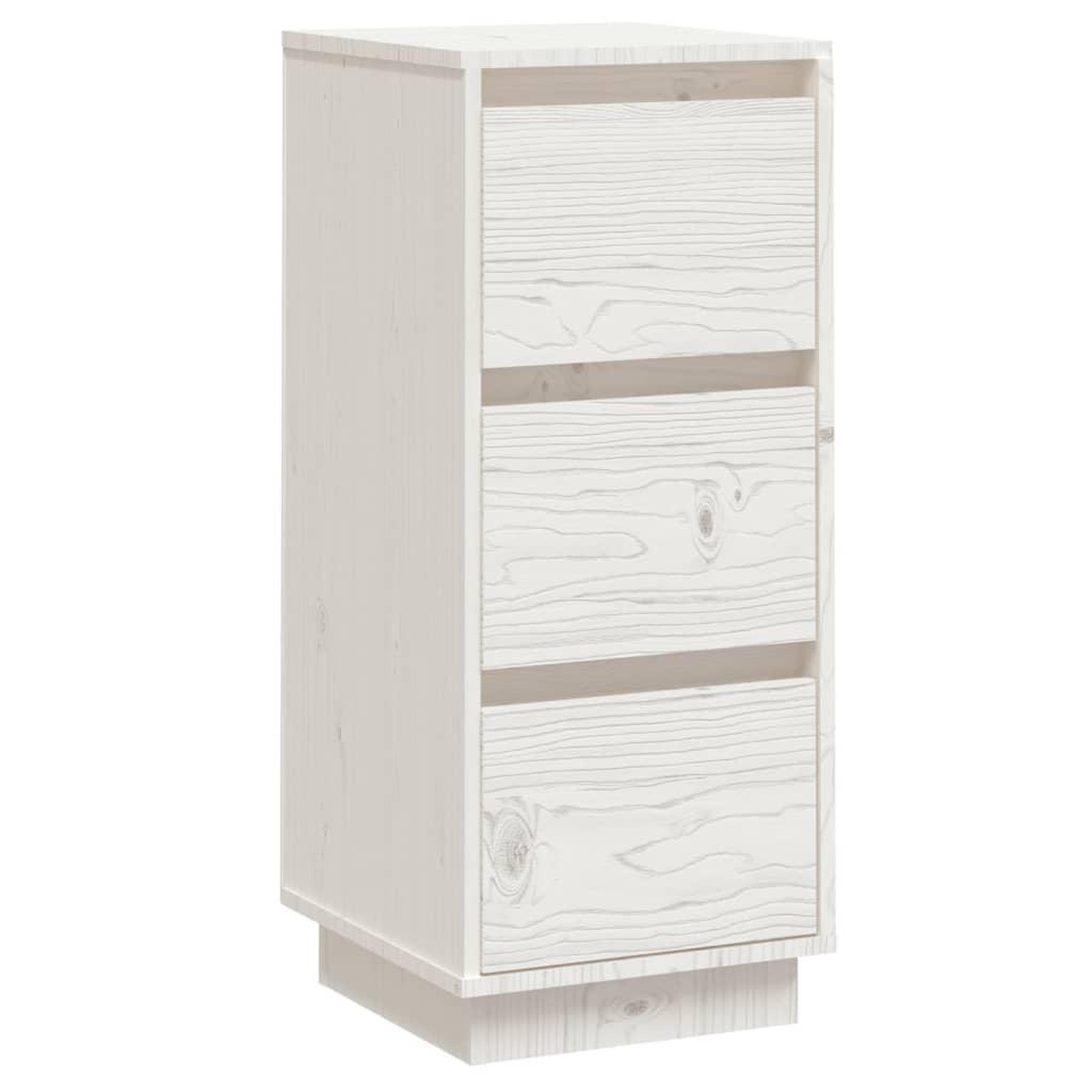 Voir la diapositive 2 : VIDAXL Buffet Blanc 32x34x75 cm Bois massif de pin