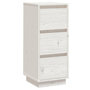 Voir la diapositive 2 : VIDAXL Buffet Blanc 32x34x75 cm Bois massif de pin