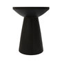 Voir la diapositive 5 : MAISON PAVANE Table d'appoint noire en bois de suar D40 cm-Lowa