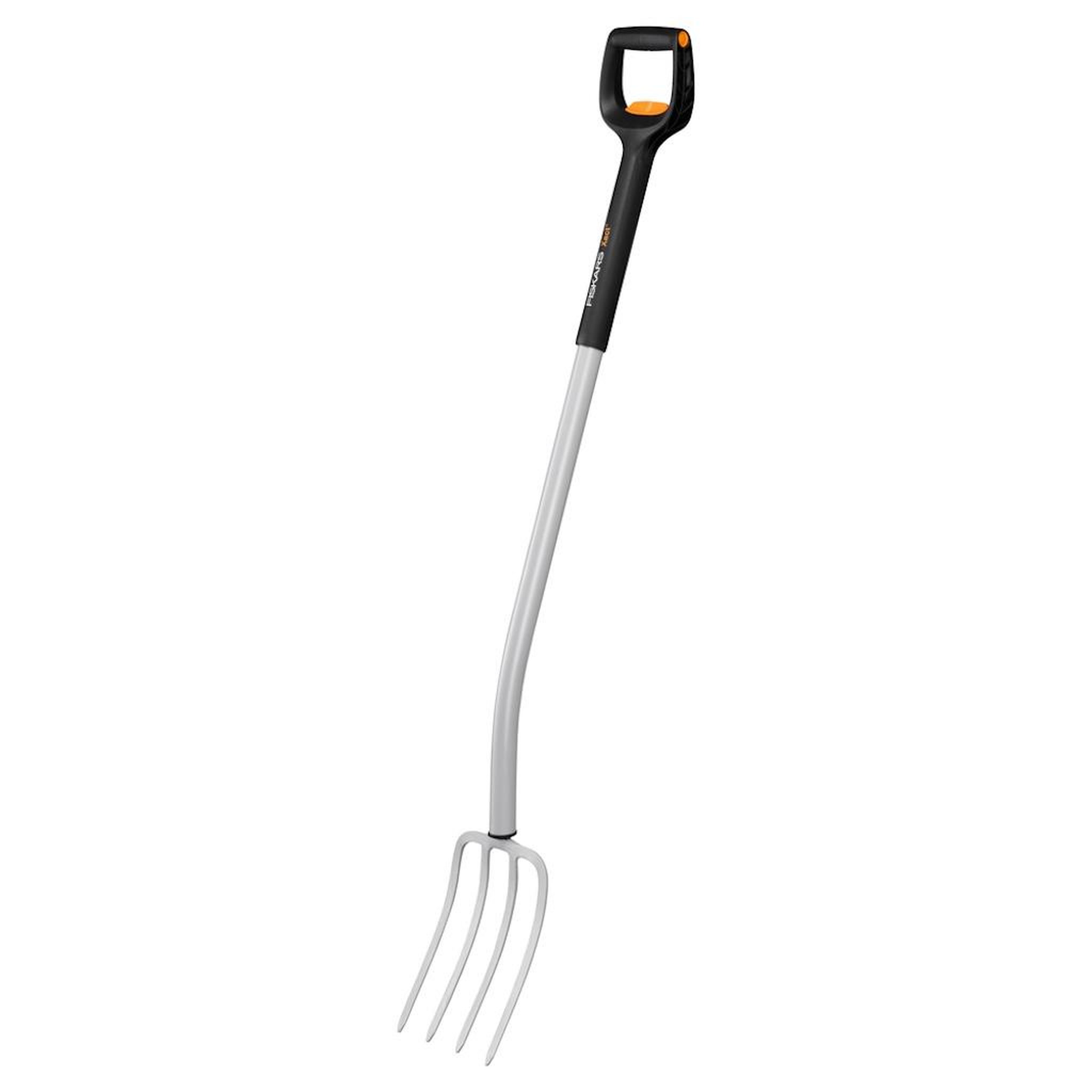 Fiskars Fourche à bêcher télescopique - xact - ameublir le sol et déplacer les végétaux