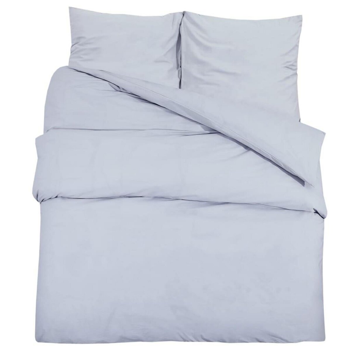 VIDAXL Ensemble de housse de couette Gris 200x200 cm Coton