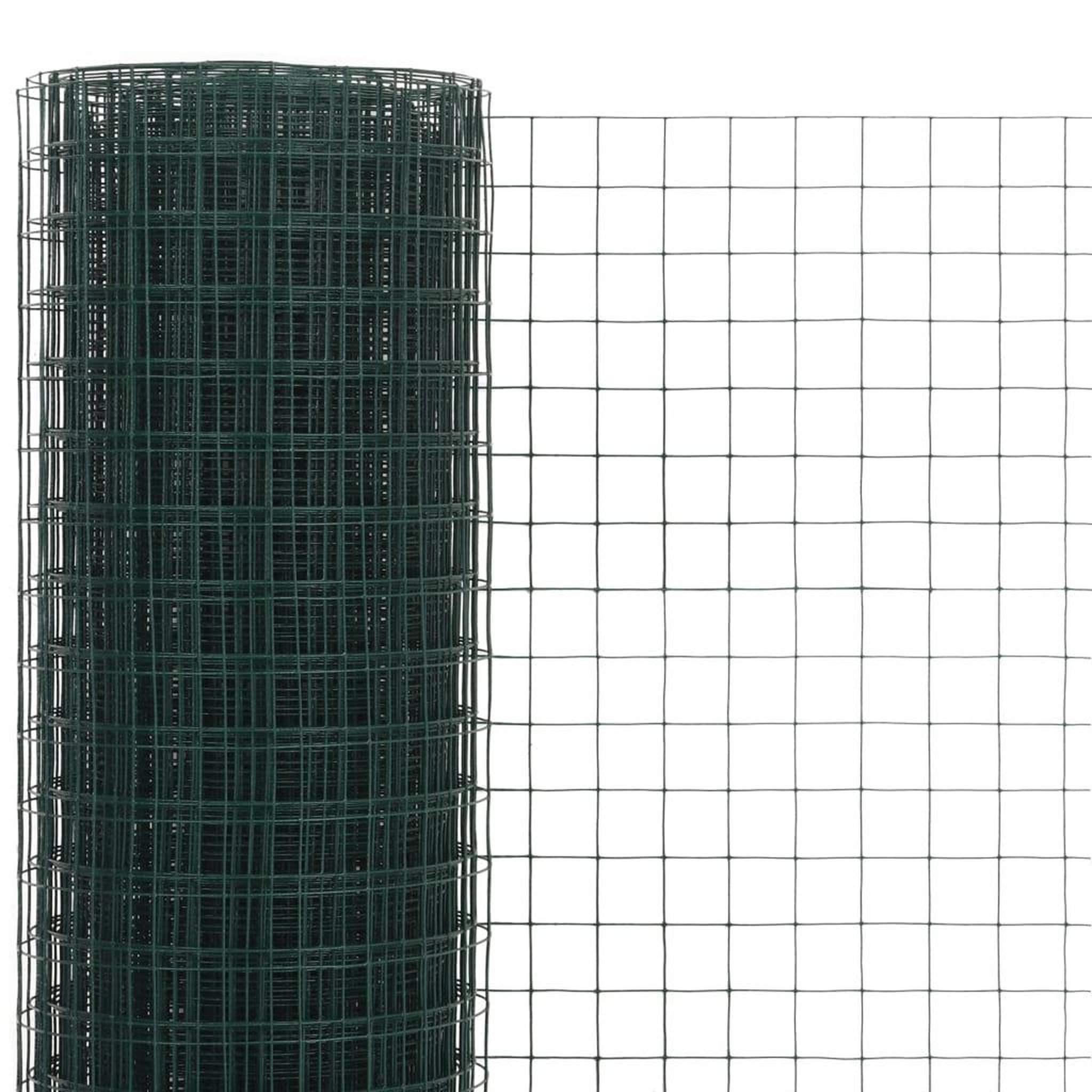 Voir la diapositive 3 : VIDAXL Grillage acier avec revetement en PVC 10x0,5 m vert