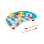 FISHER PRICE Fisher-Price-Table musicale en bois avec instruments de percussion HXT91