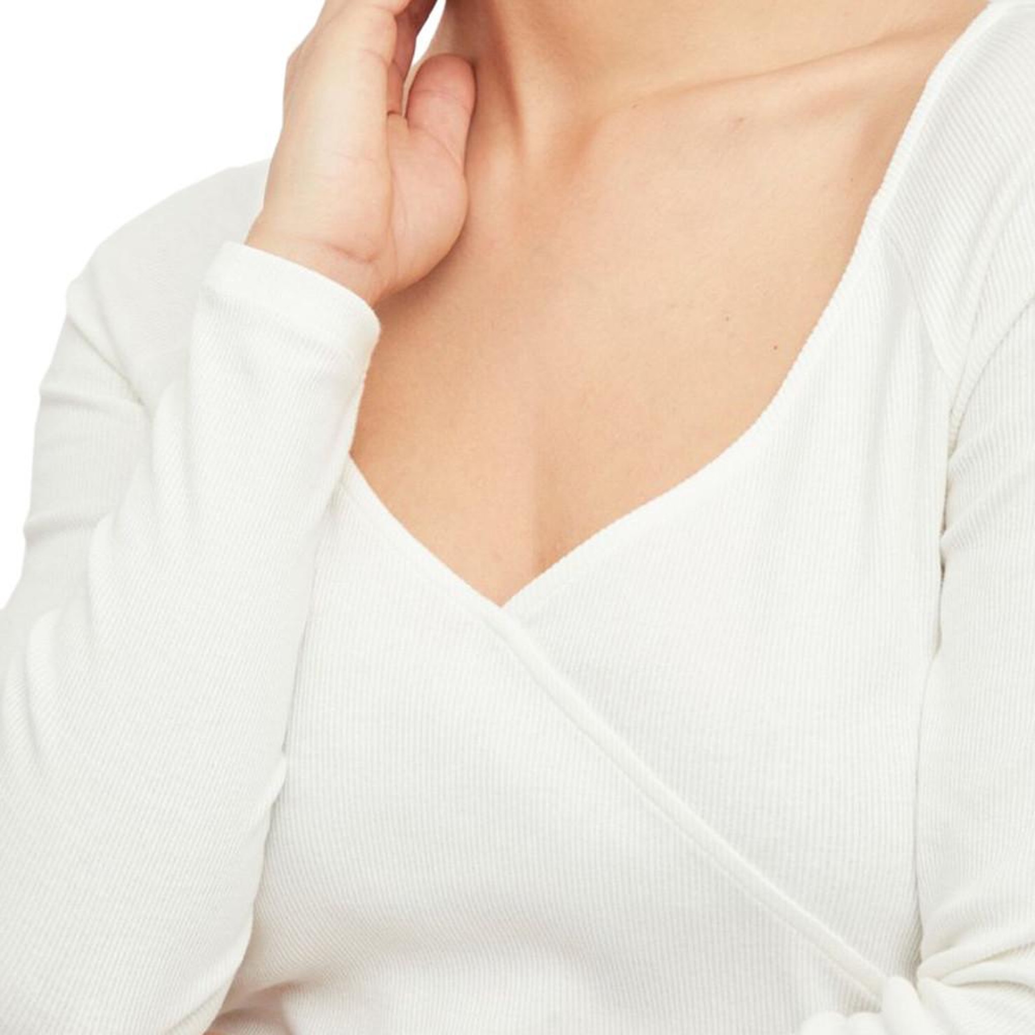 Voir la diapositive 5 : Vila Top manches longues Écru Femme Vila Inny