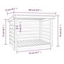 Voir la diapositive 6 : VIDAXL Support pour bois de chauffage Blanc 108x73x79 cm Bois de pin