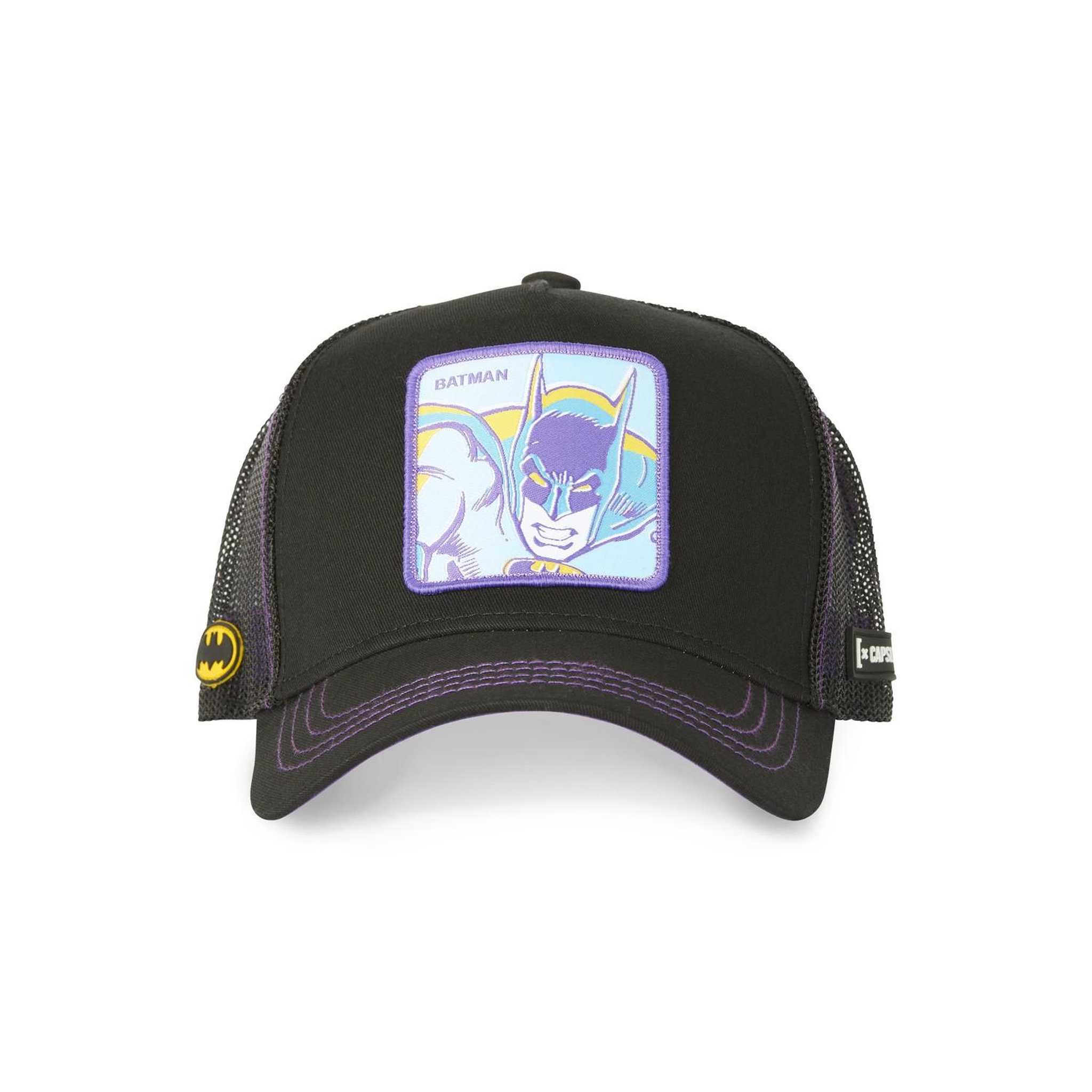 Voir la diapositive 2 : CAPSLAB Casquette trucker avec filet dc comics batman