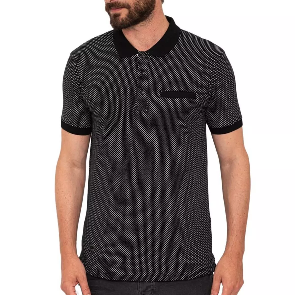 PANAME BROTHERS Polo Noir Homme Paname Brothers