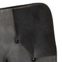 Voir la diapositive 5 : VIDAXL Chaise a bascule Noir Cuir veritable et toile